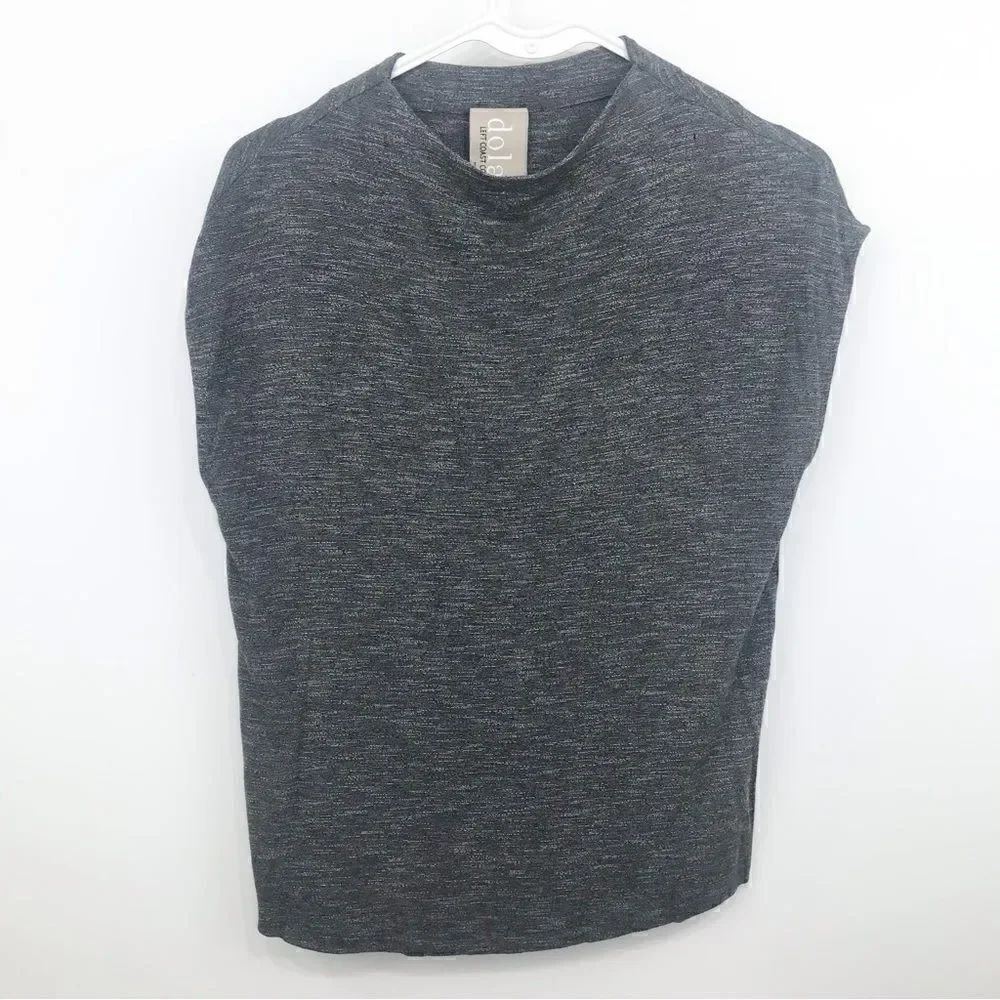 Anthropologie Dolan Left Coast Collection Marled Gray Sleeveless Blouse